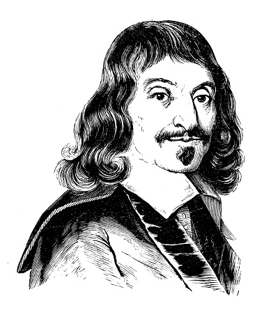 Antique Illustration Of René Descartes Stock Illustration - Download Image  Now - René Descartes, 19th Century, 19th Century Style - iStock