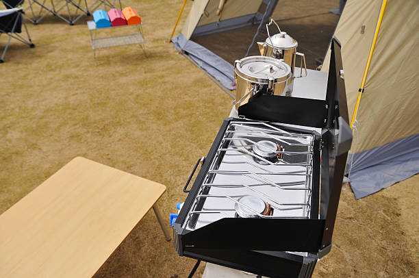 istock Cooker of the campground 490615307