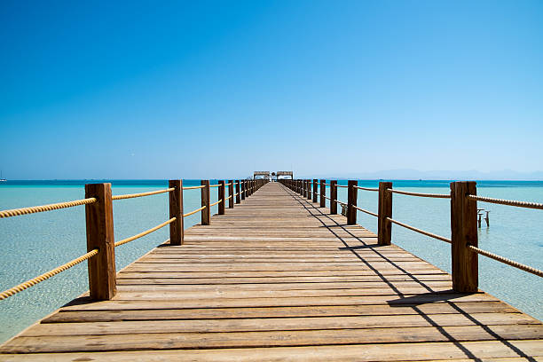 istock Caribbean Wooden Pier Jetty 490615419