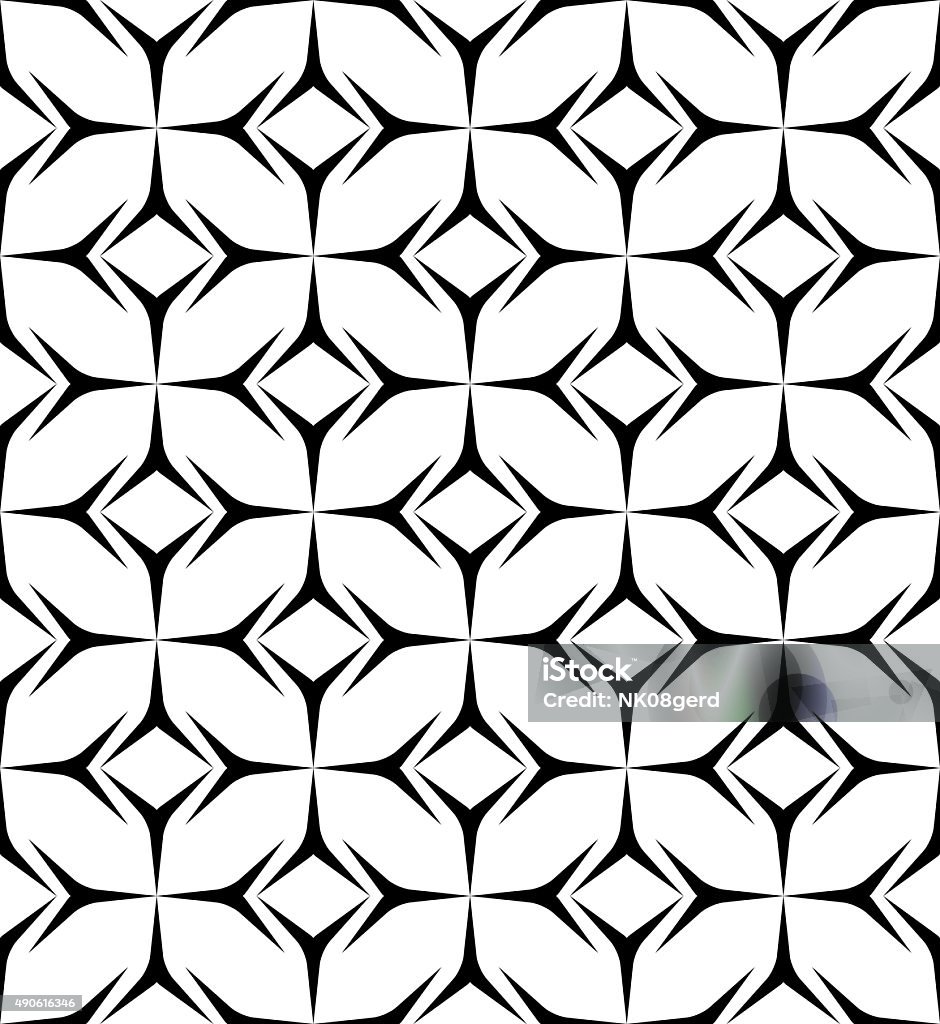 Blanco y negro de patrones sin fisuras de estilo moderno. - arte vectorial de 2015 libre de derechos