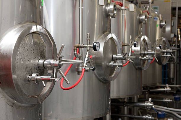 istock Modern interior of a brewery 490617920