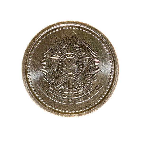 istock Brazil is one centavo coin isolated on white background. 490632416