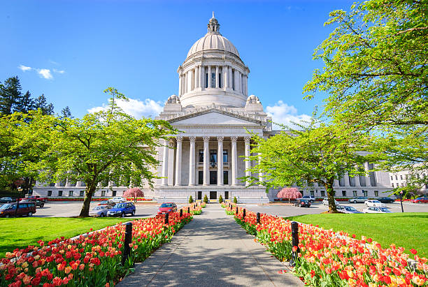 워싱턴 주 카피톨 미흡함 - washington state capitol building 뉴스 사진 이미지