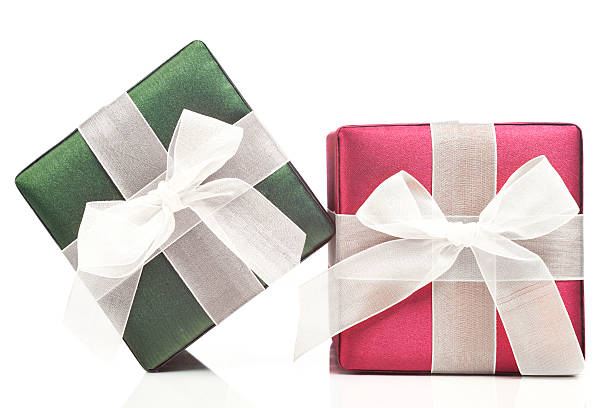 istock Red and Green Holiday Presents 490635112