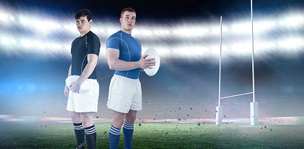 istock Composite image of rugby players 490636336