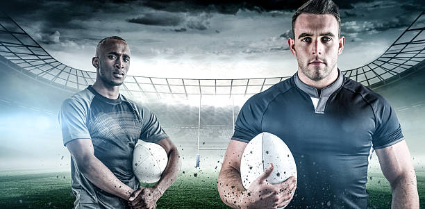 istock Composite image of rugby players 490636658