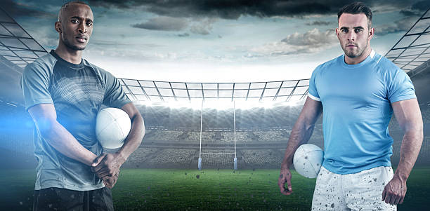 istock Composite image of rugby players 490636912