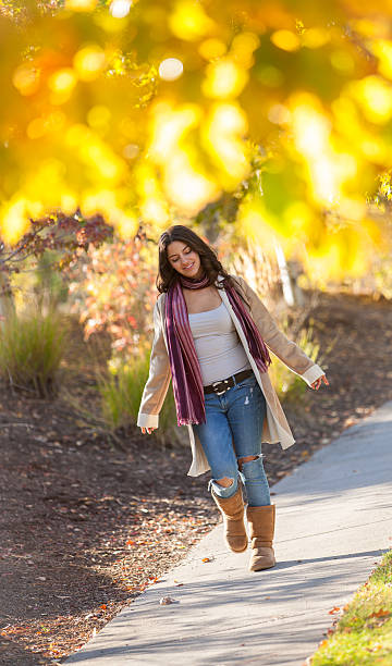 istock Young Woman Daydream Walking 490638450