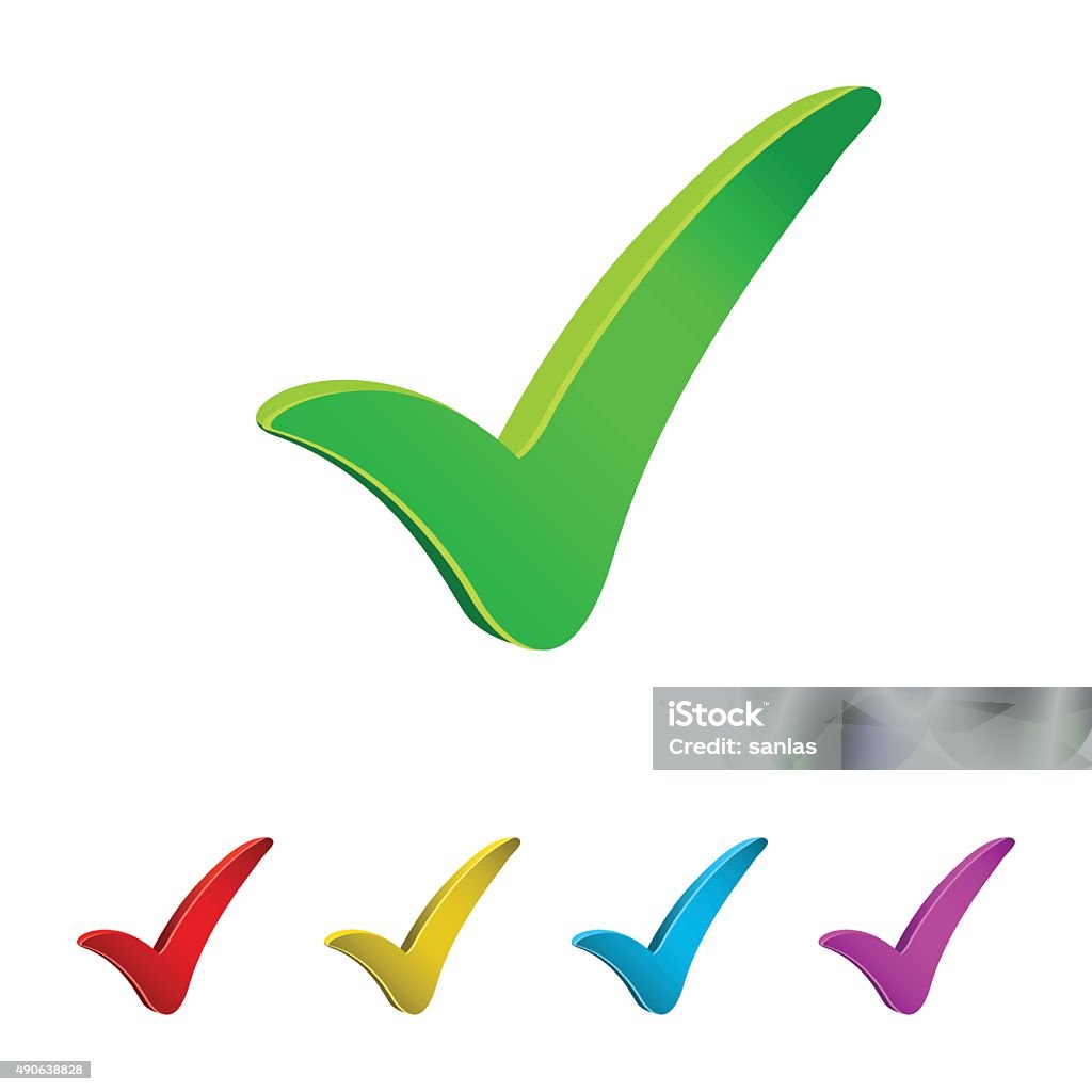 checkmarks icons Check Mark stock vector