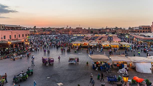 istock Marrakech, Morocco - Circa September 2015 - sunrise over marrake 490641088