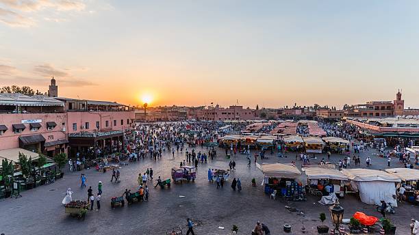istock Marrakech, Morocco - Circa September 2015 - sunrise over marrake 490641096