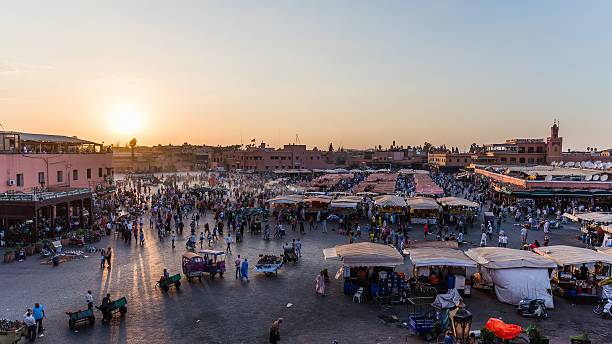 istock Marrakech, Morocco - Circa September 2015 - sunrise over marrake 490641104