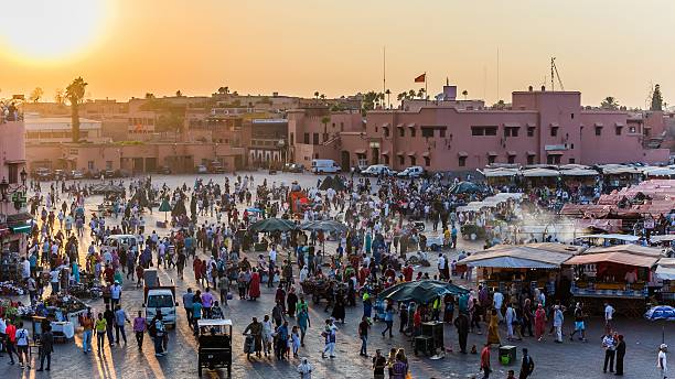 istock Marrakech, Morocco - Circa September 2015 - sunrise over marrake 490641118
