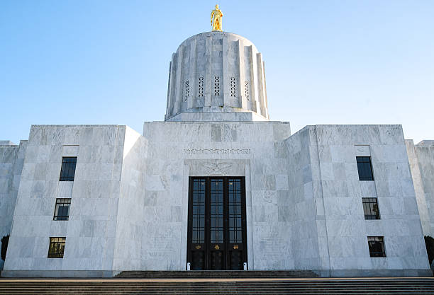 Oregon State Capitol building stock photo