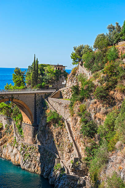Costa de Amalfi-Furore - foto de stock