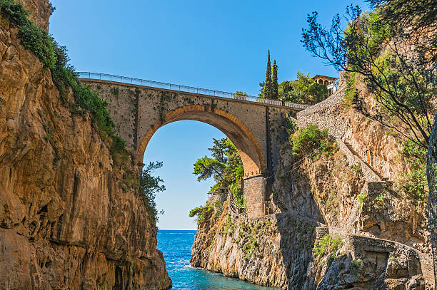 Costa de Amalfi-Furore - foto de stock