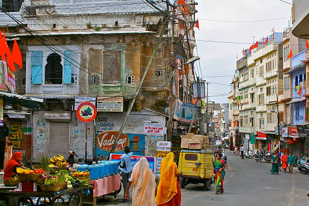 istock Colourful street, Rajahstan India 490644180