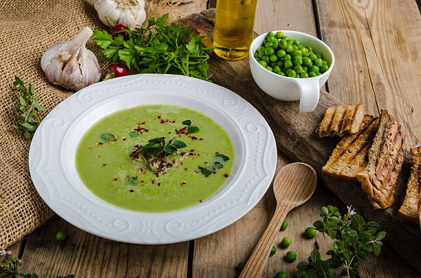 istock Soup of young peas 490646294