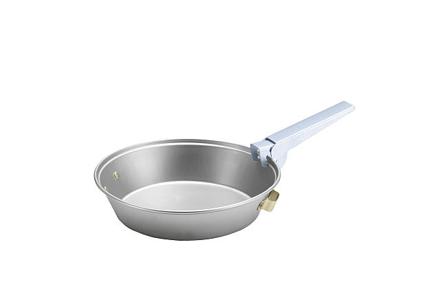 istock metallic frying pan on isolated 490652051