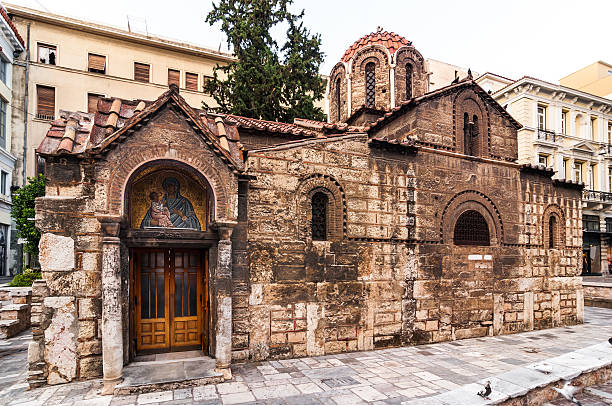 istock Church Panaghia Kapnikarea, Athens 490652263
