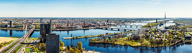 istock Panorama of Riga city. Latvia 490652303