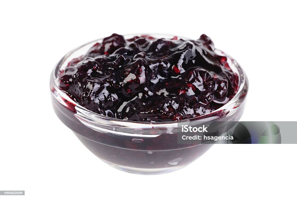 currant jam glass isolated on a white background Agriculture Stock Photo