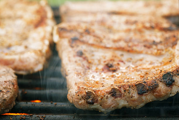 istock marinated juicy pork ribs on grill 490652721
