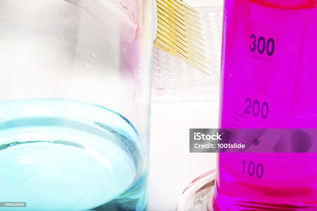 pipette micropipette laboratory for DNA analysis, pipette 80-89 Years Stock Photo