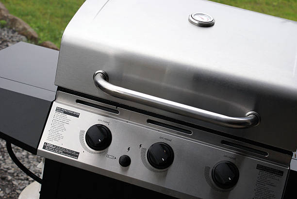 Stainless Steel Barbeque stock photo