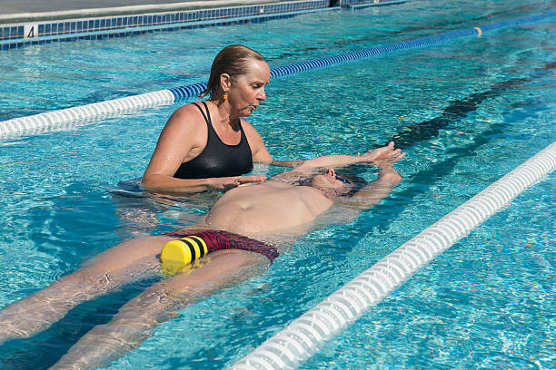 istock Adult Swimming Lesson 490654791