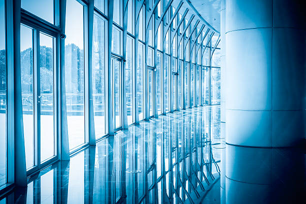 istock hall of modern building 490656653