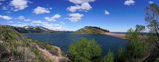 finden sie das horsetooth reservoir, fort collins - fort collins reservoir lake water stock-fotos und bilder