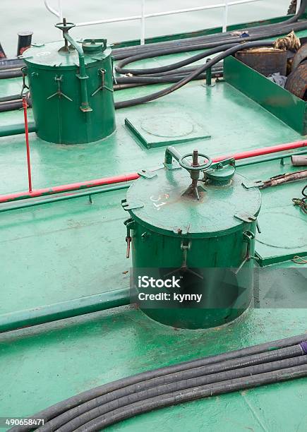 Pipes On The Deck Of Ship Stock Photo - Download Image Now - Air Duct, Chaos, Confusion