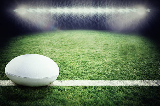 istock Composite image of rugby ball 490658762
