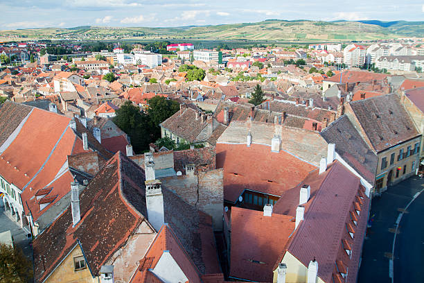 istock Aerial view of Sibiu 490658792