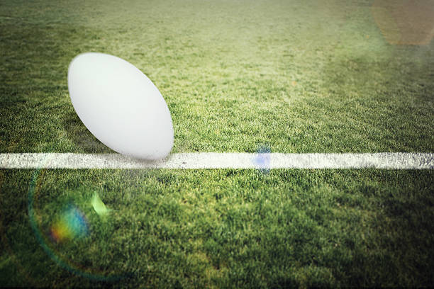 istock Composite image of rugby ball 490658854