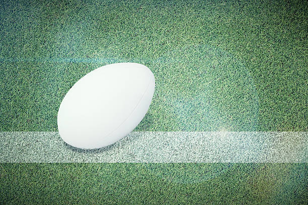 istock Composite image of rugby ball 490658872