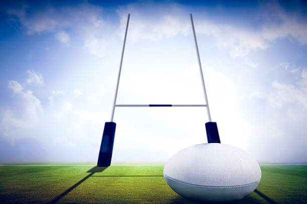 istock Composite image of rugby ball 490658932