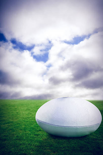 istock Composite image of rugby ball 490658994