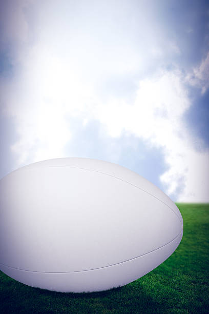 istock Composite image of rugby ball 490659050