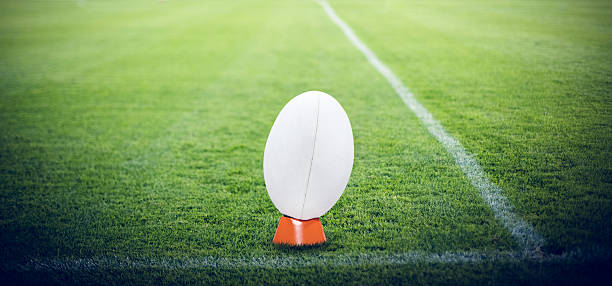 istock Composite image of rugby ball 490659276