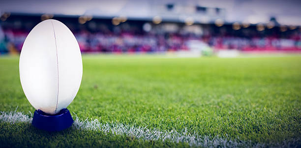 istock Composite image of rugby ball 490659386