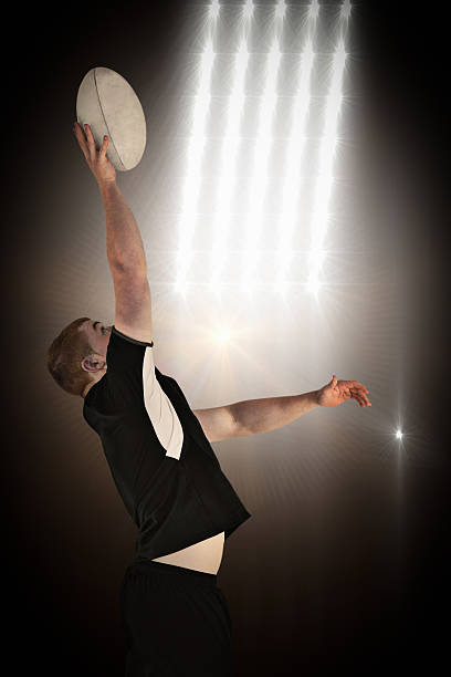 istock Composite image of rugby player playing 490659760