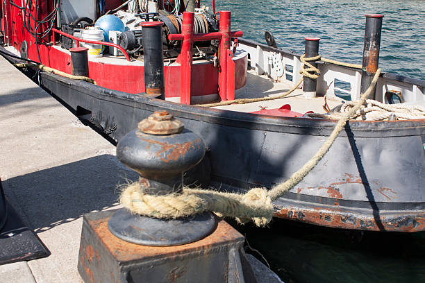 istock Anchored Tug Boat 490661148