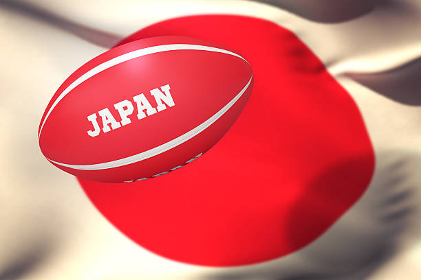 istock Composite image of japan rugby ball 490661766