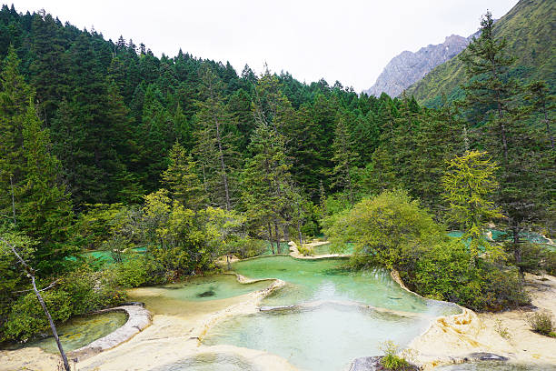 istock Huanglong national park. China 490663710
