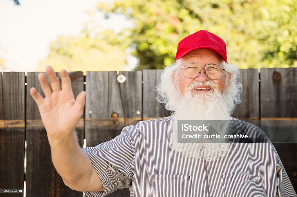 Santa Impersonator Out of Season Santa Claus Stock Photo