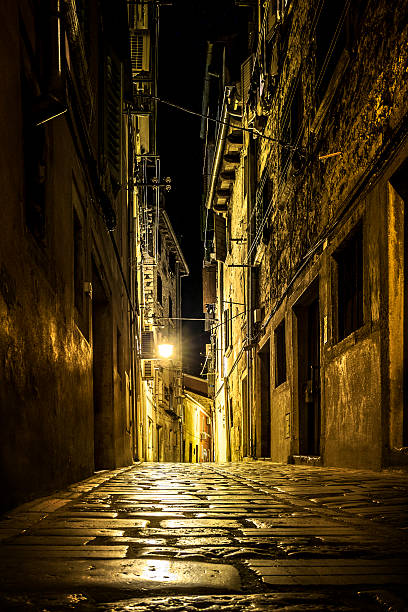 istock Narrow street in an old town 490668852