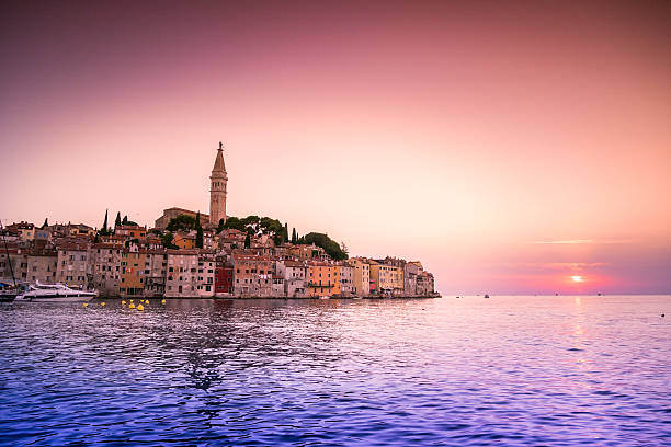 istock Historic Rovinj during sunset, Croatia 490668870