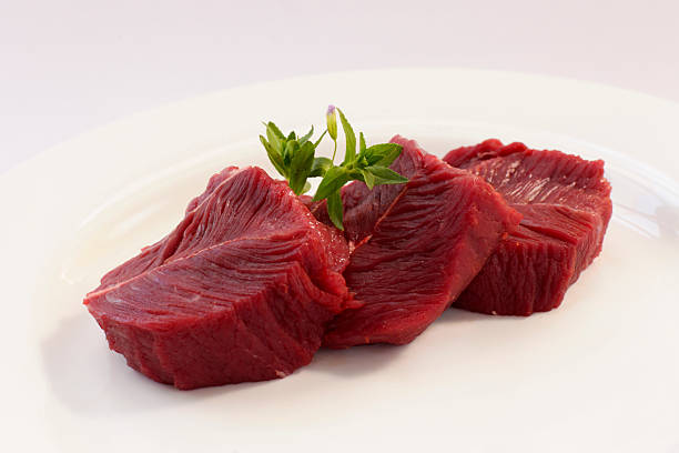 Ostrich fillet Large ostrich meat ostrich stock pictures, royalty-free photos & images